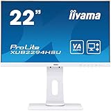 iiyama Prolite XUB2294HSU-W1 LED Display 54,6 cm (21.5') Full HD Blanc - Écrans Plats de PC (54,6 cm (21.5'), 1920 x 1080 Pixels, Full HD, LED, 4 ms, Blanc)