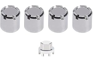 TCRC 4PCS Aluminum M4 Nut Wheel Rim Center Cap Manual Locking Hubs for 1/10 RC Crawler Car Traxxas TRX4 Axial SCX10 D90 Tamiya MST Redcat