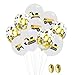 Produktbild 20 Stücke 12 Zoll Ballons Set Farbige Bagger Truck Druck Ballons Aluminium Film Pailletten Konfetti Ballon Set Baby Geburtstag Party Dekorative Ballons mit 2 Rollen Bänder