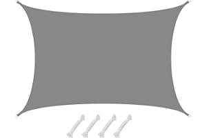 AMANKA 98% UV Schutz: Sonnensegel 5x7 Wasserdicht - Sonnensegel für die Terrasse Segeltuch Sonnenschutz Schattenspender Garten Sonnenschutz Sonnensegel Outdoor Sonnensegel Balkon Segel für Terrasse