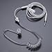 Produktbild KKmoon Anti-radiation AirTube Stereo Headset Monaural In-Ear-Kopfhörer mit MIC Earbud für iPhone Samsung Xiaomi MP3 Tablet PC Weiß
