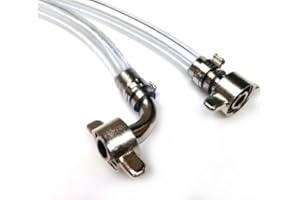 GASTRO BRENNECKE - SEIT 1984 - Bierschlauch 7x12mm mit Anschlüsse verschiedene Längen für Zapfanlage Bierkühler Durchlaufkühler (2)