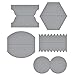 Produktbild Spellbinders S4-633 Shapeabilities One Tab-Set geätzt/Waffelschablonen