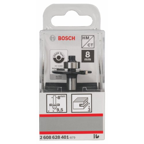 Bosch Zubehör 2 608 628 401 Scheibennutfräser 8 mm, D1 32 mm, L 3 mm, G 51 mm - 2