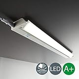 LED Unterbauleuchte Schwenkbar Lichtleiste Küchenleiste LED Küchenleuchte Küchenlampe Schrankleuchte Schranklampe Titan Ein/Ausschalter 56 x 6,1 x 3 cm 8,5 Watt 1000 Lumen