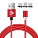Produktbild UGI 3 in1 Rotary Magnetic Ladekabel mit Micro USB, Typ C, L' Stecker 2A Ladekabel Kompatibel mit Android, HTC, Samsung, Pixel LG, etc