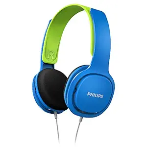 Philips Audio SHK2000BL Wired On Ear Headphones without Mic (Blue/Green)