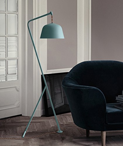 Preisvergleich Produktbild Skandinavischen klassischen retro Beleuchtung Wohnzimmer Couchtisch Schlafzimmer kreative rosa Sommer Stoff Stehlampe ( Farbe : Blau )