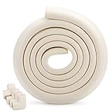 Agapo 2m Kantenschutz + 4 Eckenschützer selbstklebend für Kindersicherheit Kindersicherung