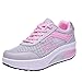 Produktbild Johiberty - Schuhe Damen Laufschuhe Air Atmungsaktiv Turnschuhe Schnürer Leichte Stoßfest Mode Sportschuhe Outdoor Athletisch Sneaker für Gym Walking Jogging Laufen Basketball Frühling Sommer