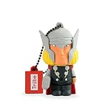 Fácil uso Tribe Disney Marvel Avengers Thor - Memoria USB 2.0 de 8 GB Pendrive Flash Drive de Goma con Llavero