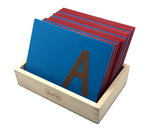 Skola Toys Sandpaper Letters Tracing Upper Case Capital Alphabets