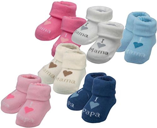 'Socks Erstlings One Pair Socks I Love Mum' I Love Papa -  multi-coloured - One Size