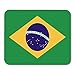 Produktbild Gaming Mauspad Green Country Flag of Brazil America Brasil Brasilia Brazilian Emblem 11.8"x 9.8" Decor Office Nonslip Rubber Backing Mousepad Mouse Mat