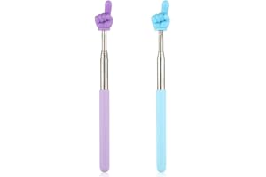 YIMEIZHIGUANG 2 Pcs Retractable Teacher Pointer Stick, Telescopic Finger Pointer Durable Extendable Hand Pointer for Classroom, Whiteboard & Presentations - Flexible Teacher Aids, Perfect for Educators & Presenters