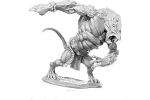 Pechetruite 1 x GIANT WERERAT - Reaper Bones Miniatura per Gioco di Ruolo Guerra - 77686