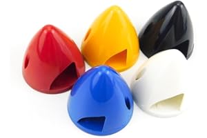 SPARKHOBBY 1pc GF Spinner d'hélice en Plastique 38mm 45mm 51mm 57mm 63mm 70mm 5 Couleurs en Option pour Les modèles d'avions quadricoptères rc accs (1PC 51mm Noir)