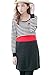 Bearsland Maternity Women's Striped Maternity Nursing Dress Black UK Size 12-14