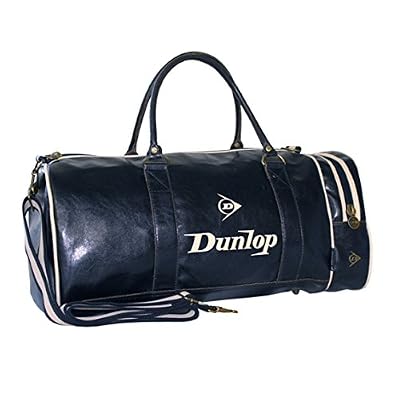 Dunlop Retro Gym HOLDALL Sports Weekend Barrel Sac à bandoulière ( Marine )