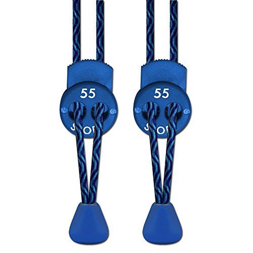 Preisvergleich Produktbild Elastische Schnürsenkel mit Schnellverschluss, für Laufen / Triathlon, Blau