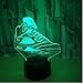 Produktbild Schlafzimmer der Sportschuhe 3D Touch Nightlight Geschenk 3D Lampe Luminary der Tabelle Usb Led Nachtlicht 3D Leuchten