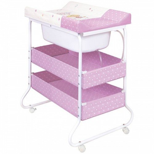 LORELLI BABY CUPBOARD ,,SUZI'' GIRL changing unit station table storage trays