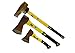 Produktbild Beil Spaltaxt Axt Set 3 tlg Spalthammer holzspalter Hackbeil 600 g 1250 g 3000 g, ein gutes Handling der Griffe aus Fiberglas und hervorragende Verarbeitung