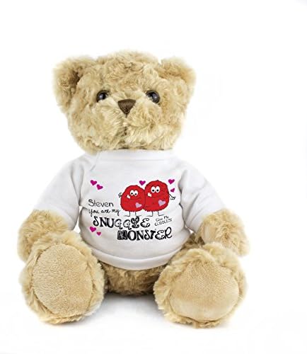 Snuggle Monster Message Bear. This is a great product that can be personalised to your requirements ( please see main discription for full details ) Ideal gifts and presents for weddings, Christenings, Birthdays, Christmas etc…