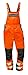 Produktbild ELYSEE Warnschutz Latzhose COLMAR + METZ, gelb und orange, für Beruf und Freizeit (110, fluoreszierend orange/grau)