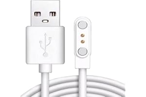 LiLiTok 2/4-pinowy magnetyczny kabel do ładowania 2,84/4,0/7,62 mm, magnetyczny kabel do ładowania do smartwatcha na rękę, sokowirówka, ładowarka USB (2 pin 2,84 mm)