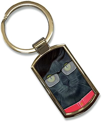 Koolart Trendy Bookworm Cat Keyring