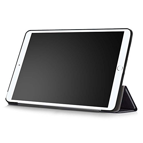 Apple iPad Pro 10.5 Zoll 2017 Modell Hülle, cmdkd Schutzhülle für Apple iPad Pro 10.5 Zoll 2017 Modell Smart case cover mit für Automatisch Einschlaf/Aufwach (Schwarz) - 5