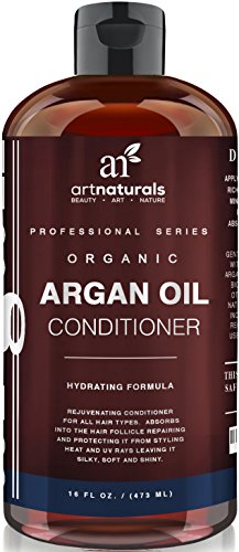 Art Naturals Argan Oil Daily Hair Conditioner 473ml - Sulfate Free - Best Treatment for Damaged & Dry Hair - Made with Organic Ingredients & Keratin - For All Hair Types - Safe for Color Treated Hair