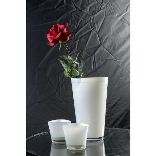 Künstliche Rose CAROLINE, rot, natürlich anfühlend, 70cm, Ø 8cm – Kunstblume Kunstrose - 4