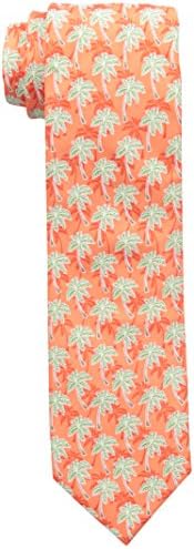 American Lifestyle Men's Palm Tree Necktie, Coral, One Size