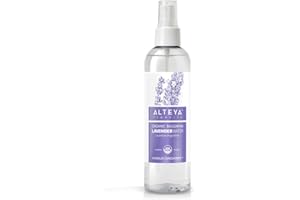 ALTEYA ORGANICS Alteya Organic Lavender Water Spray 250ml - 100% Pure Lavender Hydrolat - USDA Certified Organic - Face Toner, Revitilizing Body, Condition Hair & Scalp - Cleance, Sooth, Balance, Hydrate