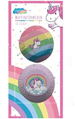 Unicorn 30 Piece Baking Set Cupcake Cake Cases