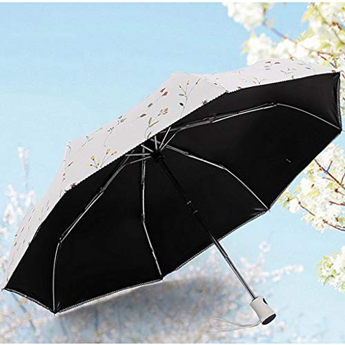 Preisvergleich Produktbild WEI Automatischer Regenschirm-faltender Sonnenschirm-weiblicher Anti-Uv-Doppel - Gebrauch Vinyl Sun-Regenschirm