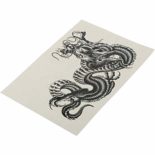 ULTNICE Temporäre Arm Tattoos großen schwarzen Drachen temporäre Tattoo Aufkleber für Männer Frauen - 2