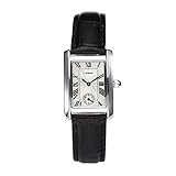 Yiwa Uhren Unisex Modische Business Square Uhr mit Lederband Stilvolle Armbanduhr Liebhaber Uhr Ornament Gif