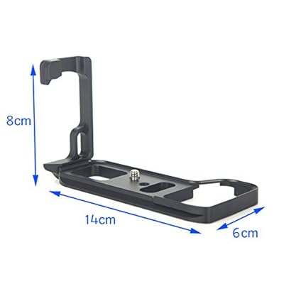 Black Metal Quick Release QR L Plate   Vertival Camera Flash Bracket Grip Hand Grip For Sony A7RIII R3 A9 ILCE-7RM3 RRS by FLORATA