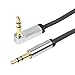 Produktbild 1,5 m 150/lang rechts Winkel 3,5 mm AUX Audio Jack zu Jack Kabel für – JBL Everest 300 Wireless Bluetooth Kopfhörer