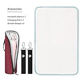 S-ZONE 16 Taschen Baby Windeltasche Wickelrucksäcke Organizer Wasserdicht Multifunktionale Oxford Stoff Reiserucksack mit Wickelauflage und Kinderwagen Riemen - 7