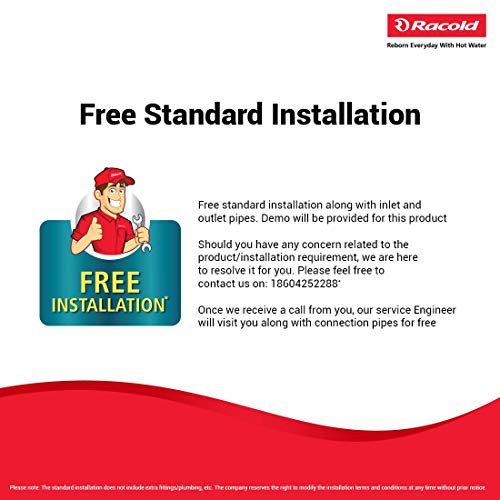 Racold Eterno Pro Storage 2 KW Vertical Water Heater White & Metallic Violet 5 Star- Free Installation with Inlet,Outlet Pipes