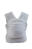Fular portabebes para recién nacidos, desde el nacimiento hasta los 11,3 kg. Fular elástico y fácil de atar, con borde de orientación, ideal para los principiantes.
