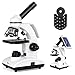 Produktbild TELMU Mikroskop Optisch 40-1000X - Biologisch Monocular Mikroskop mit LED Lichtquelle und Smartphone Adapter