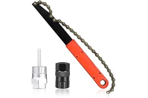 TBoonor Kit Attrezzi Catena per Bici Chiave Pacco Pignoni e Estrattore Ruota Libera con Frusta per Catena Kit Attrezzi Bici Corsa/MTB Kit Catena Bici Cassetta Attrezzi Bici