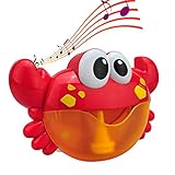 vtech pulpo burbujas Cuando comienza a soplar burbujas/espumas de la parte de la boca (boquilla), toda la cara del cangrejo se llenará de burbujas, que tiene un sentido de efecto cómico. Los niños se ríen y se emocionan, con el fin de tener un tiempo de baño interesante.