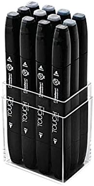 ShinHanart Touch Twin Marker Cool Grey 12er Set Grafikmarker Box Design