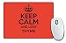 Produktbild Rot Keep Calm und Love Thymian Mauspad Farbe 3075